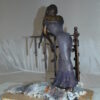 Judith Bronze Statue on Amethyst stone by Vidal -  Size: 16"L x 10"W x 18"H.