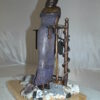 Judith Bronze Statue on Amethyst stone by Vidal -  Size: 16"L x 10"W x 18"H.