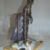 Judith Bronze Statue on Amethyst stone by Vidal -  Size: 16"L x 10"W x 18"H.