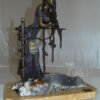 Judith Bronze Statue on Amethyst stone by Vidal -  Size: 16"L x 10"W x 18"H.