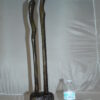 Male Female Abstract Bronze Statue -  Size: 6"L x 8"W x 31"H.