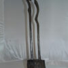 Male Female Abstract Bronze Statue -  Size: 6"L x 8"W x 31"H.