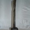 Male Female Abstract Bronze Statue -  Size: 6"L x 8"W x 31"H.