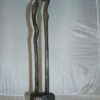 Male Female Abstract Bronze Statue -  Size: 6"L x 8"W x 31"H.