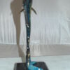 Single Sailfish Bronze Statue -  Size: 6"L x 6"W x 15"H.