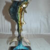 Single Sailfish Bronze Statue -  Size: 6"L x 6"W x 15"H.