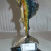 Single Sailfish Bronze Statue -  Size: 6"L x 6"W x 15"H.