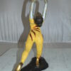 Ballet Dancer with a Ball Bronze Statue -  Size: 12"L x 6"W x 14"H.