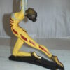 Ballet Dancer with a Ball Bronze Statue -  Size: 12"L x 6"W x 14"H.