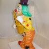 Clown Standing with Saxophone Bronze Statue -  Size: 20"L x 15"W x 36"H.