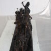 War party Bronze Statue by Carl Cauba -  Size: 39"L x 10"W x 15"H.