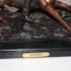 War party Bronze Statue by Carl Cauba -  Size: 39"L x 10"W x 15"H.