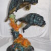 Manatees swimming - large Bronze Statue -  Size: 18"L x 28"W x 38"H.