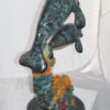 Manatees swimming - large Bronze Statue -  Size: 18"L x 28"W x 38"H.