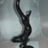 Otter Bronze Statue -  Size: 15"L x 17"W x 44"H.