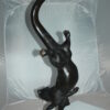 Otter Bronze Statue -  Size: 15"L x 17"W x 44"H.