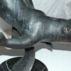 Otter Bronze Statue -  Size: 15"L x 17"W x 44"H.