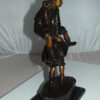 Leapfrog Bronze Statue -  Size: 12"L x 7"W x 19"H.