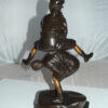 Leapfrog Bronze Statue -  Size: 12"L x 7"W x 19"H.