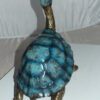 Turtle with special patina Bronze Statue -  Size: 14"L x 10"W x 15.5"H.