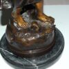 Standing girl Bronze Statue -  Size: 8"L x 8"W x 18.5"H.