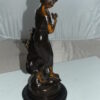 Standing girl Bronze Statue -  Size: 8"L x 8"W x 18.5"H.