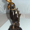 Standing girl Bronze Statue -  Size: 8"L x 8"W x 18.5"H.