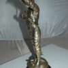 Boy with a Sling Bronze Statue -  Size: 10"L x 6.5"W x 21.5"H.