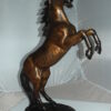 Horse Standing -large Bronze Statue -  Size: 26"L x 12"W x 39"H.