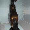 Horse Standing -large Bronze Statue -  Size: 26"L x 12"W x 39"H.