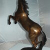 Horse Standing -large Bronze Statue -  Size: 26"L x 12"W x 39"H.