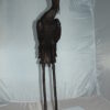 Crane head down fountain Bronze Statue -  Size: 10"L x 9"W x 44"H.