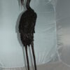 Crane head down fountain Bronze Statue -  Size: 10"L x 9"W x 44"H.