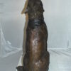 Howling Wolf Bronze Statue -  Size: 16"L x 20"W x 37"H.