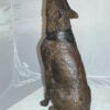 Howling Wolf Bronze Statue -  Size: 16"L x 20"W x 37"H.