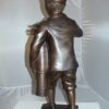 Caddy with light Bronze Statue -  Size: 19"L x 19"W x 42"H.