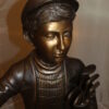 Caddy with light Bronze Statue -  Size: 19"L x 19"W x 42"H.