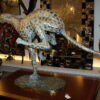 Running Cheetah - Gold Pleated Bronze Statue -  Size: 67"L x 23"W x 41"H.