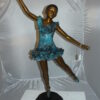 Ballerina Bronze Statue Bronze Statue -  Size: 34"L x 15"W x 46"H.