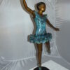 Ballerina Bronze Statue Bronze Statue -  Size: 34"L x 15"W x 46"H.