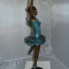 Ballerina Bronze Statue Bronze Statue -  Size: 34"L x 15"W x 46"H.