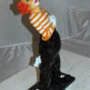 Clown - small Bronze Statue -  Size: 12"L x 6"W x 23"H.