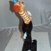 Clown - small Bronze Statue -  Size: 12"L x 6"W x 23"H.