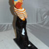 Clown - small Bronze Statue -  Size: 12"L x 6"W x 23"H.