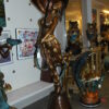 Dancer with umbrella - large Bronze Statue -  Size: 24"L x 42"W x 88"H.