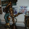 Dancer with umbrella - large Bronze Statue -  Size: 24"L x 42"W x 88"H.