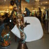 Dancer with umbrella - large Bronze Statue -  Size: 24"L x 42"W x 88"H.