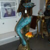 Mermaid holding shell L, W turtle and fish Bronze fountain -  38" x 24" x 68"H.