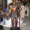 Pair of Roman Warrior lamps Bronze Statues -  Size: 33"L x 24"W x 96"H.