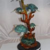 Five Sea Turtles Swimming Bronze Statue -  Size: 20"L x 16"W x 30"H.